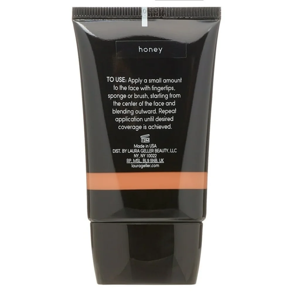 NWT Laura Geller Cover Lock Cream Foundation Honey NIB Full Size 30ml